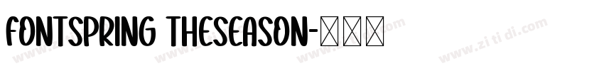 FONTSPRING TheSeason字体转换